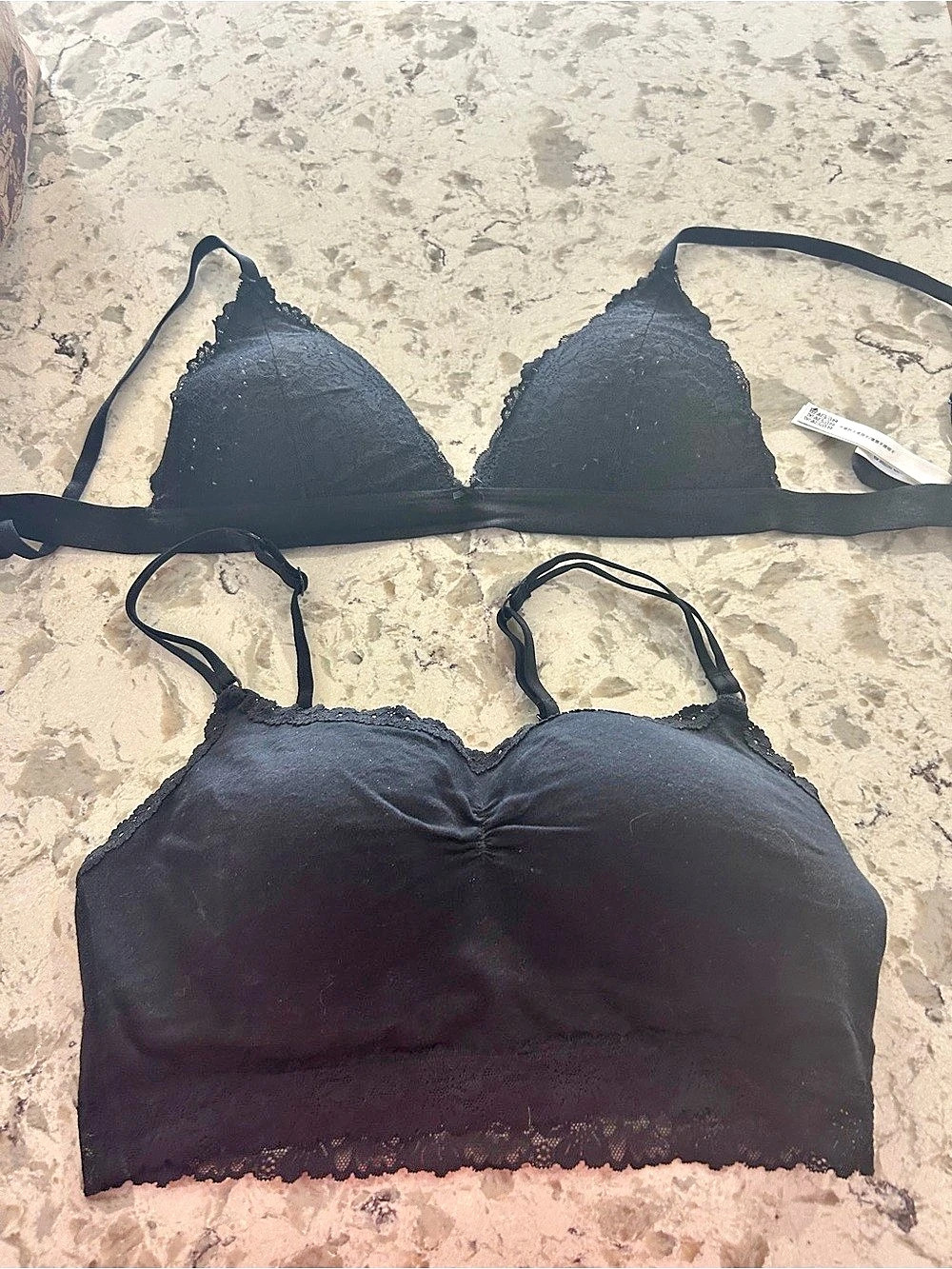 Victoria's Secret PINK Black Lace Bralettes
